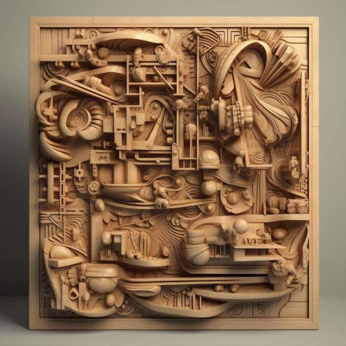 نموذج ثلاثي الأبعاد لآلة CNC 3D Art 